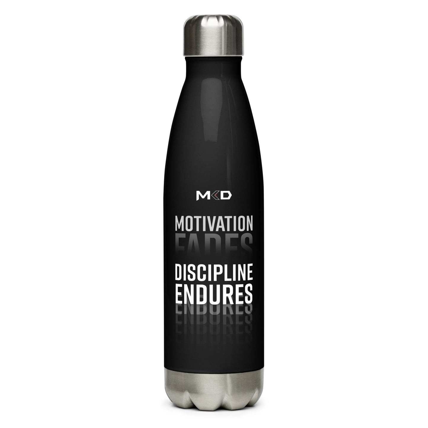 Motivation < Discipline Stainless Steel Water Bottle