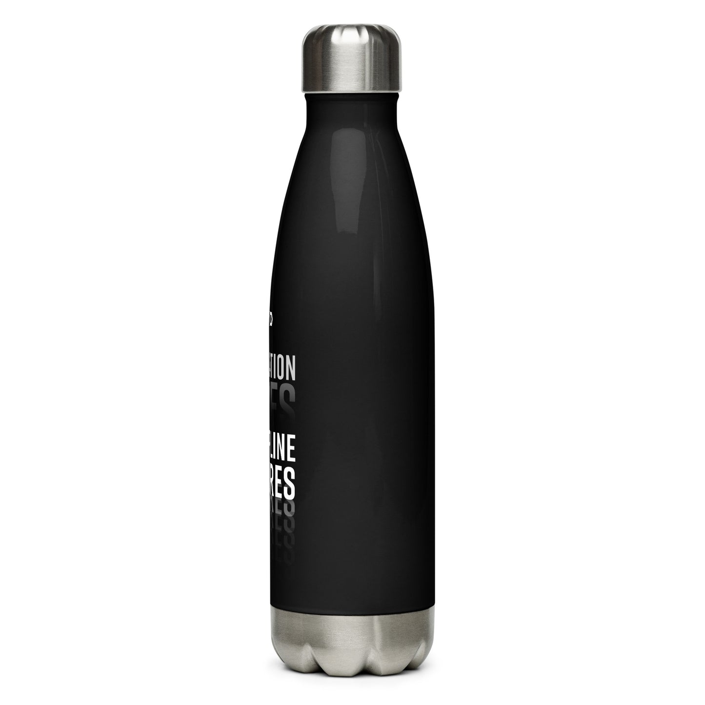 Motivation < Discipline Stainless Steel Water Bottle